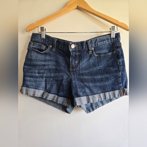 Banana Republic Pants - Banana Republic, Denim Roll Cuff Shorts,, Indigo Blue, 3" Inseam, Size 28
